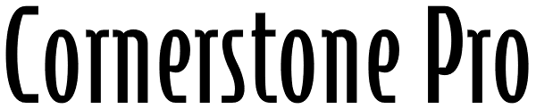 Cornerstone Pro Font
