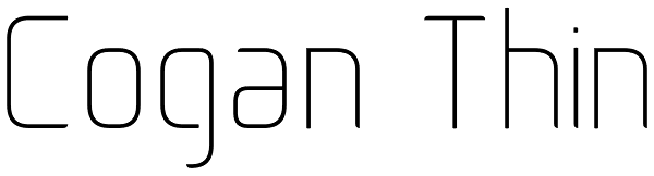 Cogan Thin Font