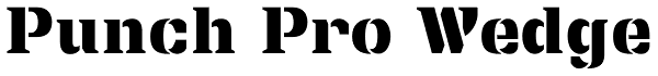 Punch Pro Wedge Font