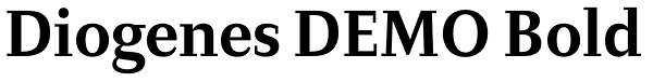 Diogenes DEMO Bold Font