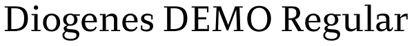 Diogenes DEMO Regular Font