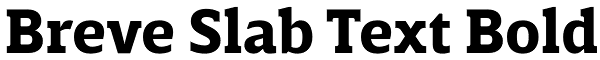 Breve Slab Text Bold Font