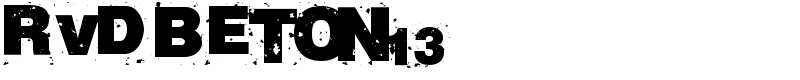 RvD_BETON13 Font