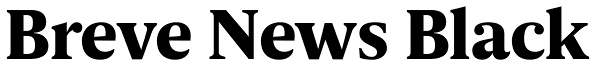 Breve News Black Font