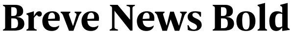 Breve News Bold Font