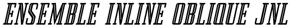Ensemble Inline Oblique JNL Font