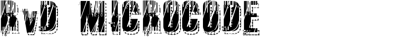 RvD_MICROCODE Font