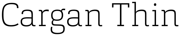 Cargan Thin Font