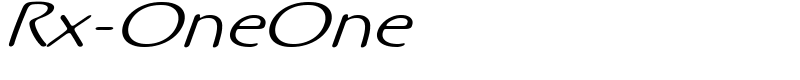 Rx-OneOne Font