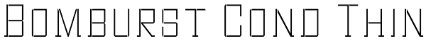 Bomburst Cond Thin Font