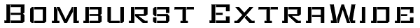 Bomburst ExtraWide Font