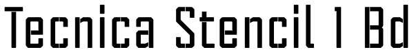 Tecnica Stencil 1 Bd Font