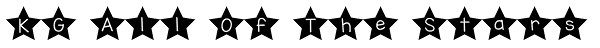 KG All Of The Stars Font
