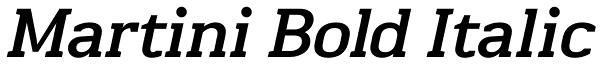 Martini Bold Italic Font