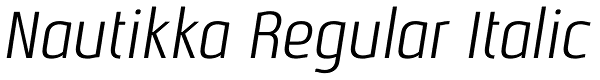 Nautikka Regular Italic Font