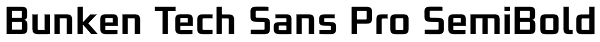 Bunken Tech Sans Pro SemiBold Font