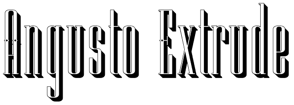 Angusto Extrude Font