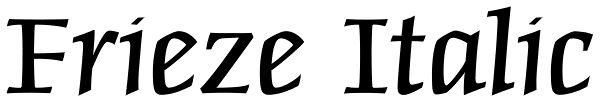 Frieze Italic Font