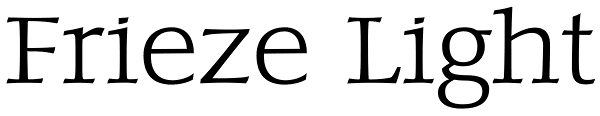 Frieze Light Font