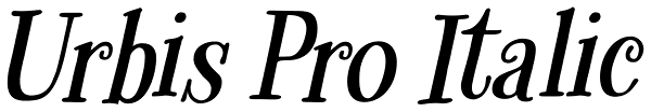 Urbis Pro Italic Font