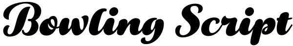 Bowling Script Font