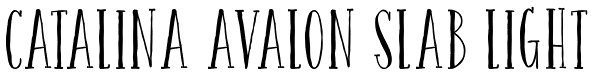 Catalina Avalon Slab Light Font