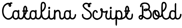 Catalina Script Bold Font