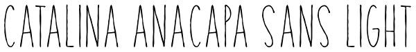 Catalina Anacapa Sans Light Font