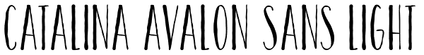 Catalina Avalon Sans Light Font