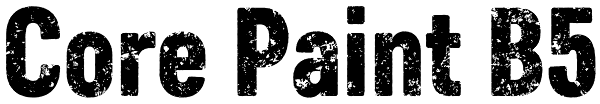 Core Paint B5 Font