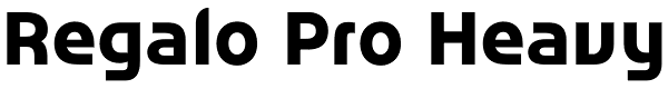 Regalo Pro Heavy Font