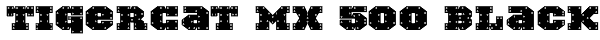 TigerCat MX 500 Black Font