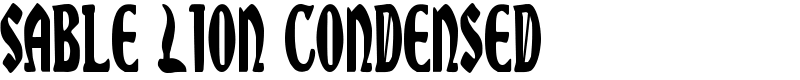 Sable Lion Condensed Font