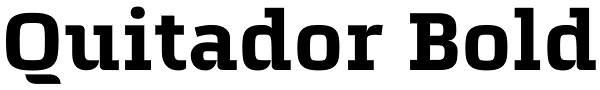 Quitador Bold Font