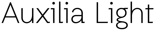 Auxilia Light Font