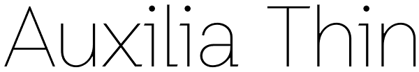 Auxilia Thin Font