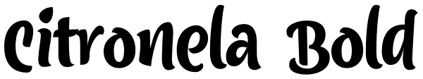 citronela text font free