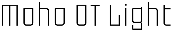 Moho OT Light Font