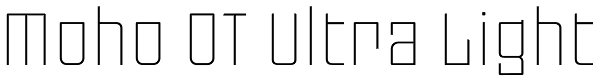 Moho OT Ultra Light Font
