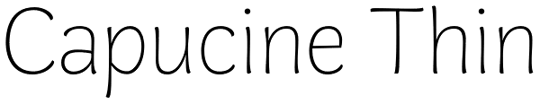 Capucine Thin Font