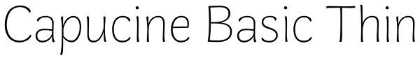 Capucine Basic Thin Font