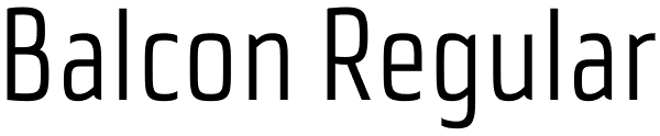 Balcon Regular Font