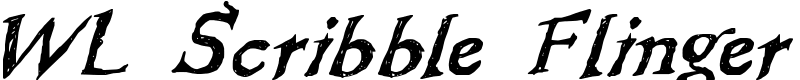 WL Scribble Flinger Font