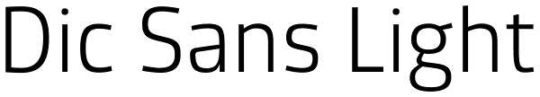 Dic Sans Light Font