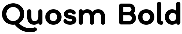 Quosm Bold Font