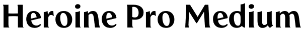 Heroine Pro Medium Font