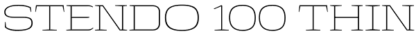 Stendo 100 Thin Font