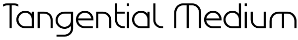 Tangential Medium Font