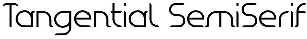 Tangential SemiSerif Font