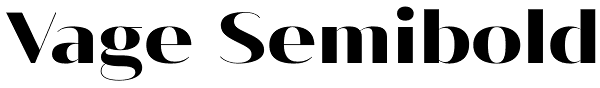 Vage Semibold Font